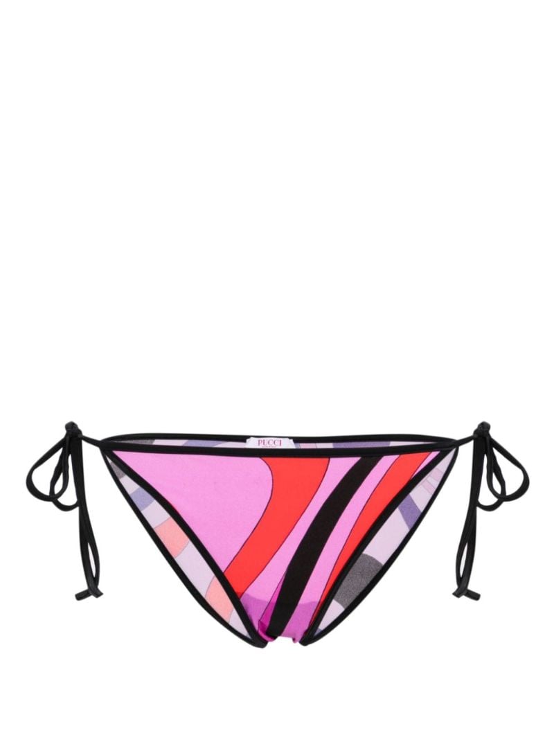 Pink Marmo Print Bikini Bottoms