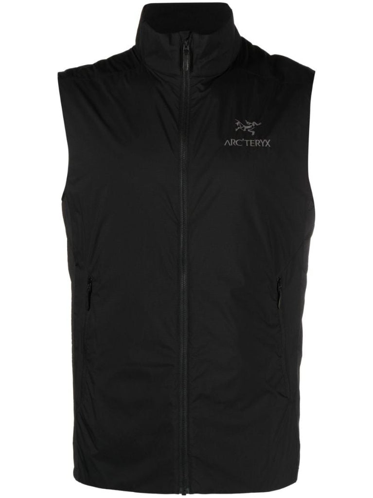 Black Atom Zipped Gilet