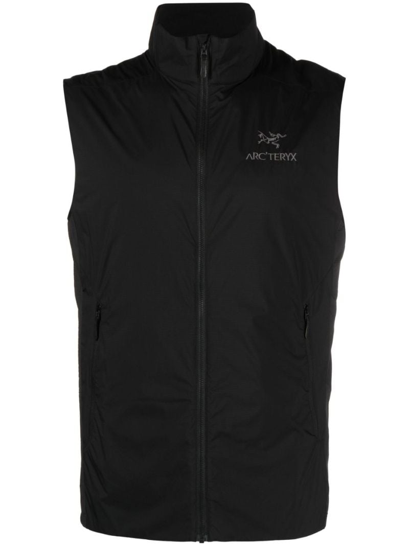 Black Atom Zipped Gilet