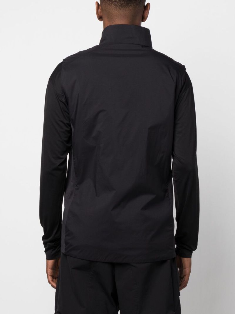 Black Atom Zipped Gilet