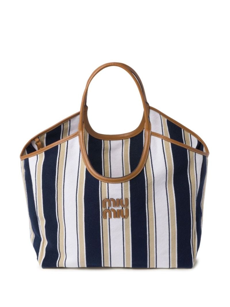Blue Ivy Striped Tote Bag
