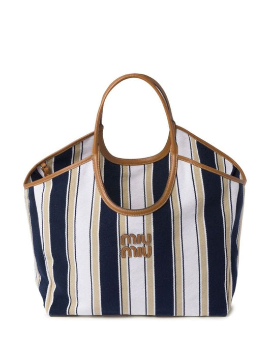 Blue Ivy Striped Tote Bag