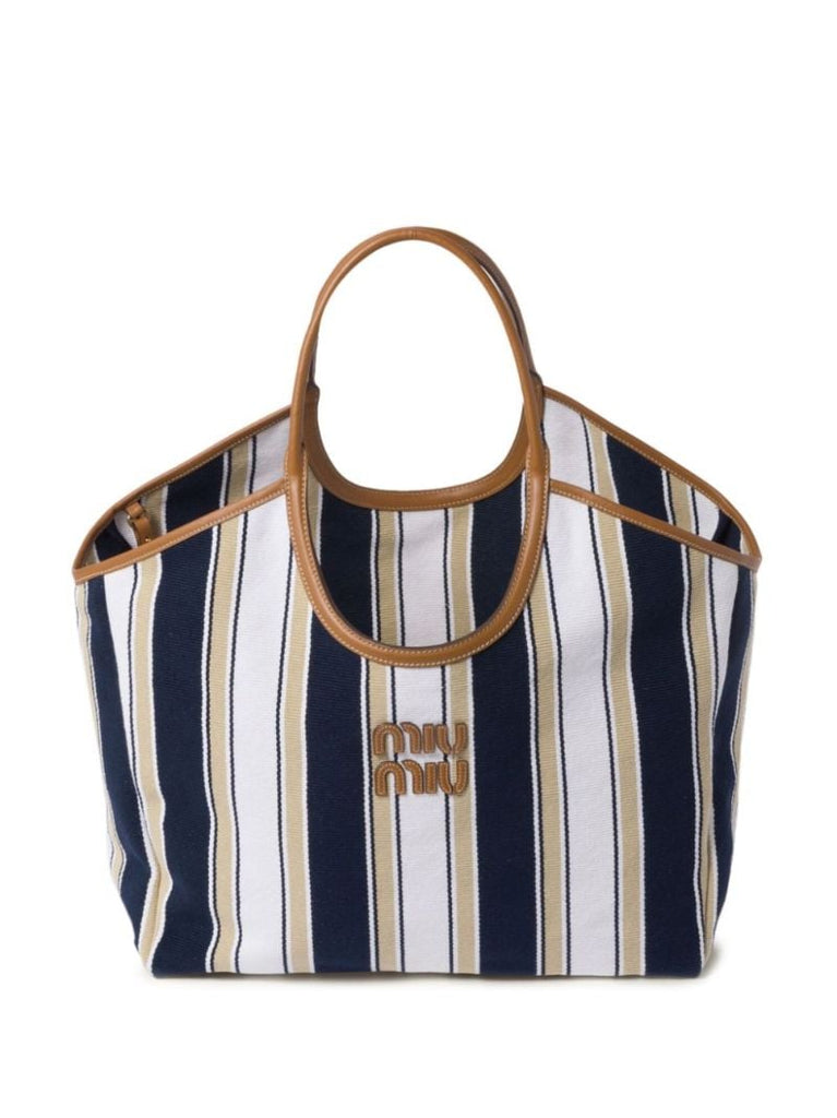 Blue Ivy Striped Tote Bag