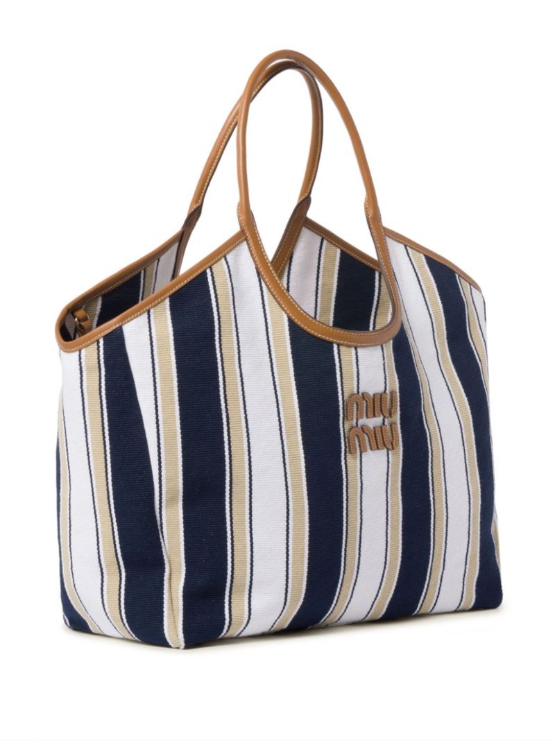 Blue Ivy Striped Tote Bag