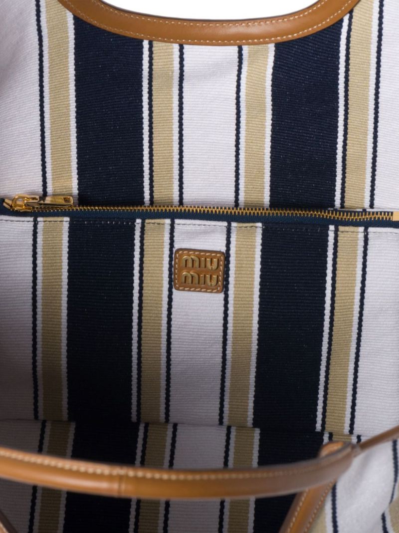 Blue Ivy Striped Tote Bag