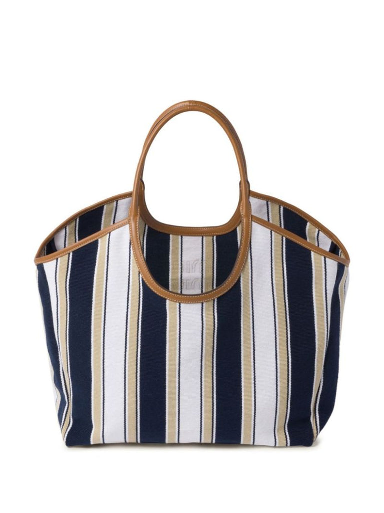 Blue Ivy Striped Tote Bag