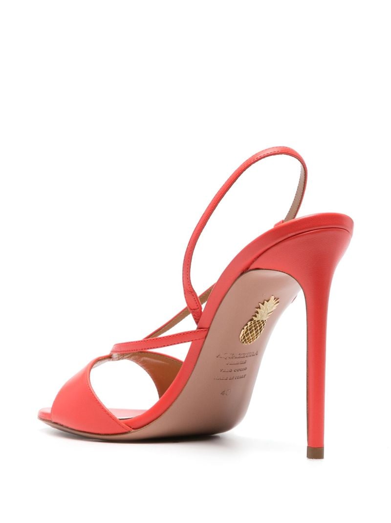 Red Sognare 105mm Leather Sandals