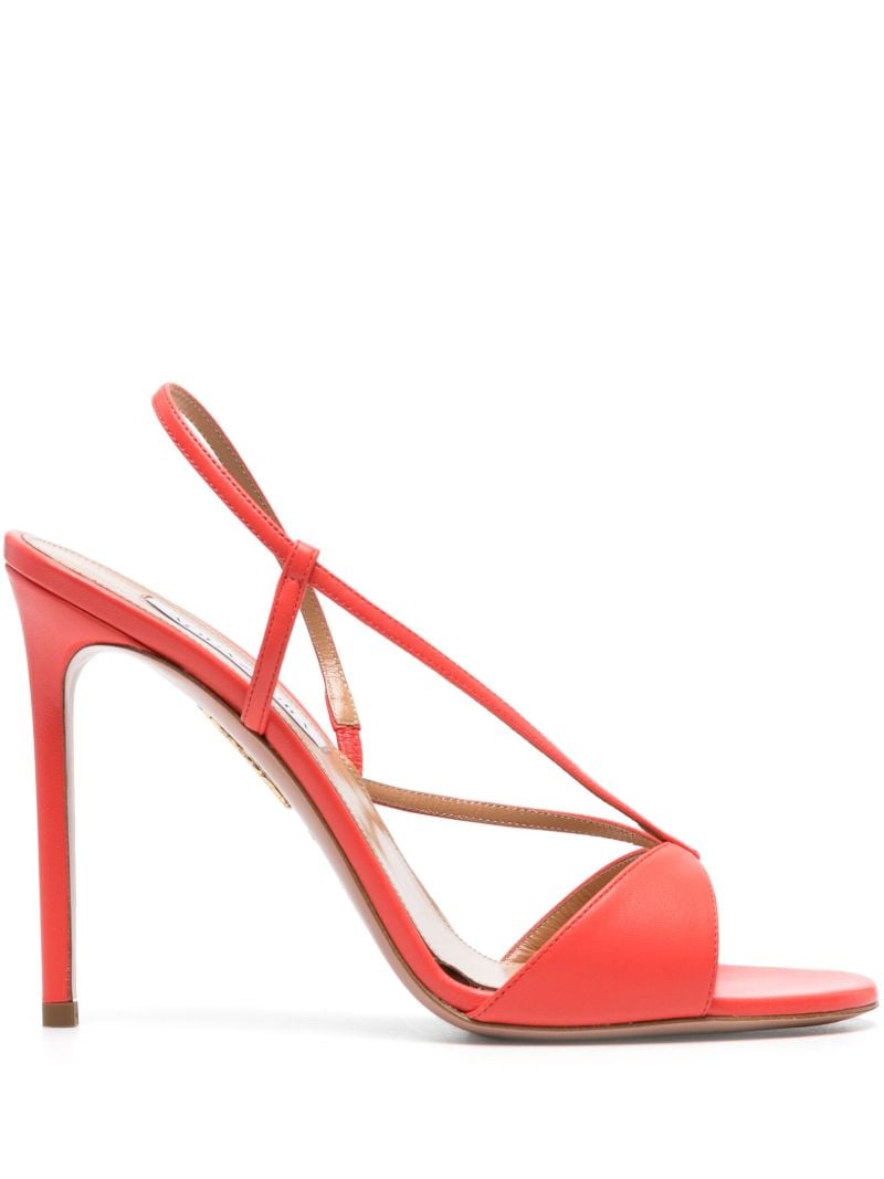 Red Sognare 105mm Leather Sandals