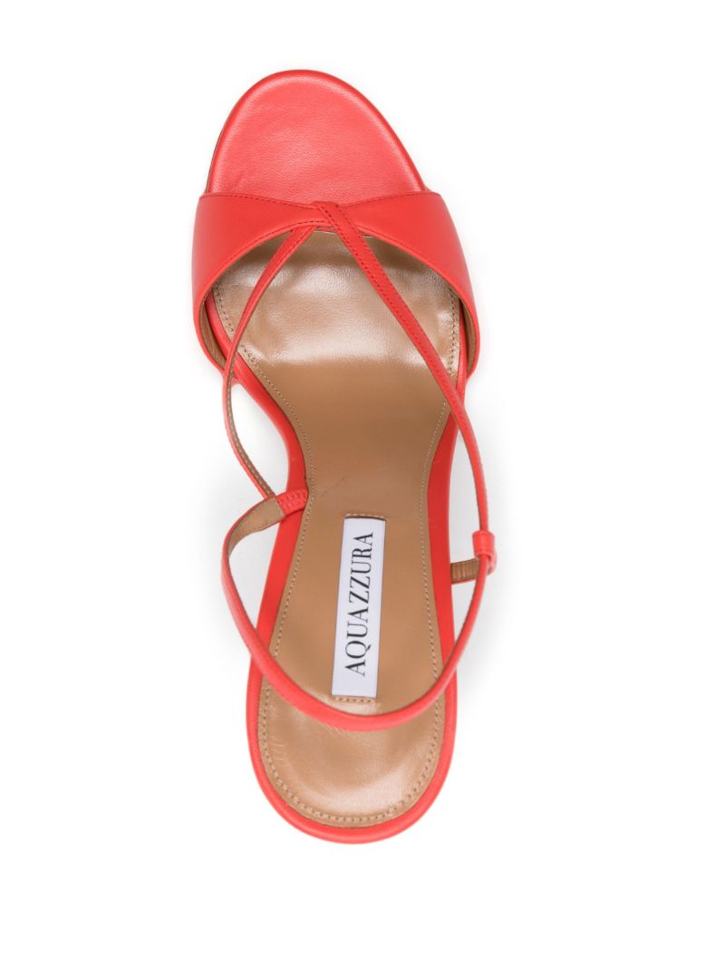 Red Sognare 105mm Leather Sandals