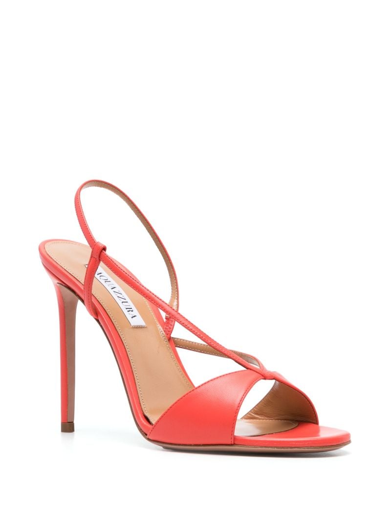 Red Sognare 105mm Leather Sandals