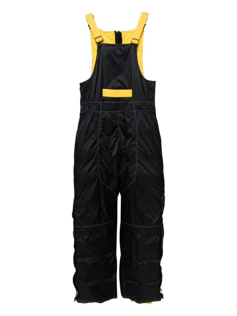 Black Wild Brick Padded Ski Overalls