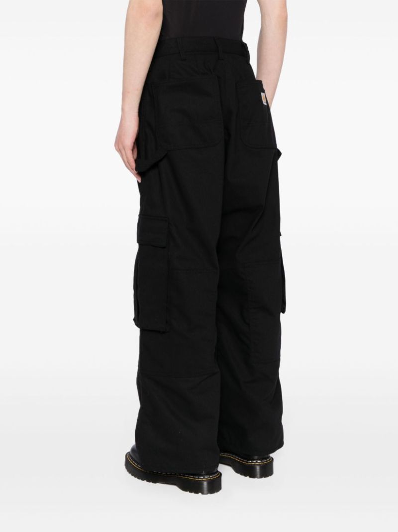 X Carhartt Black Cargo Trousers