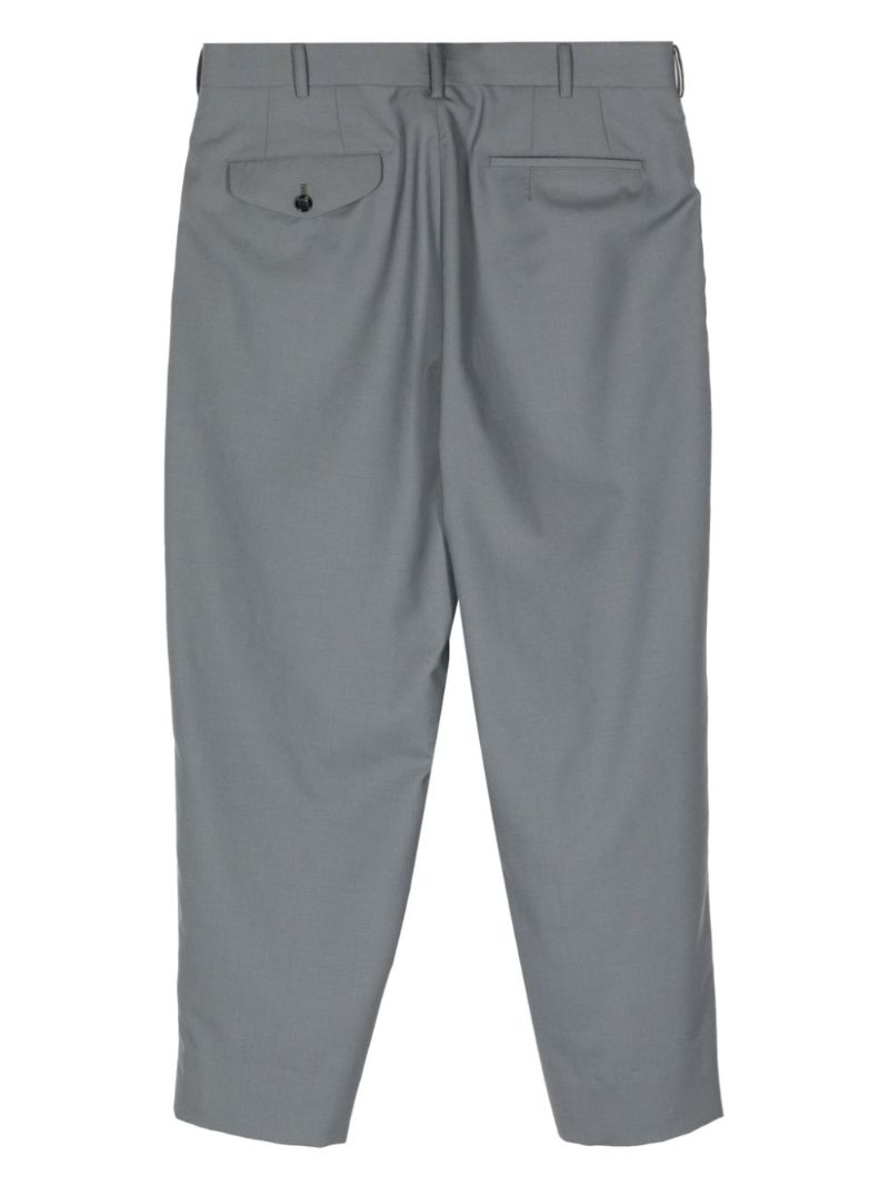 Grey Wool Tailored Trousers