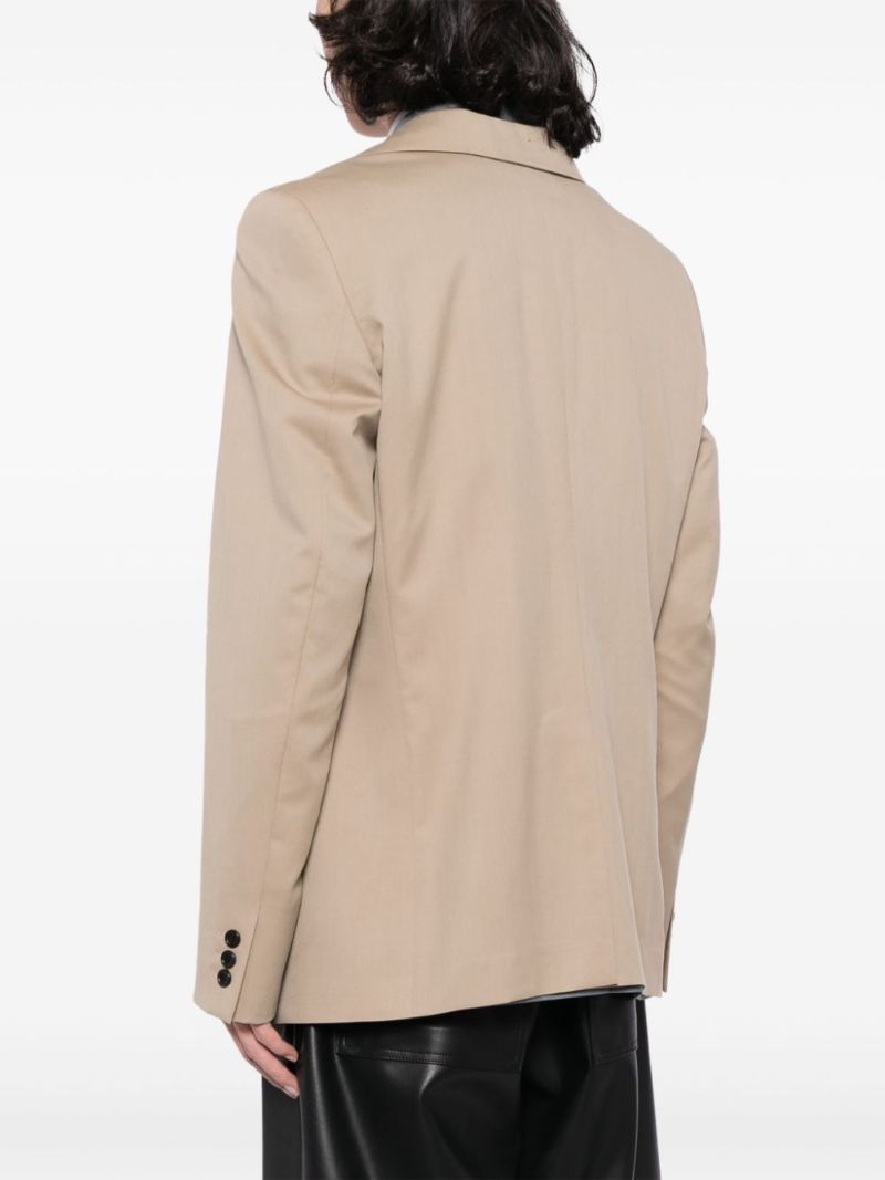 Neutral Layered Wool Blazer