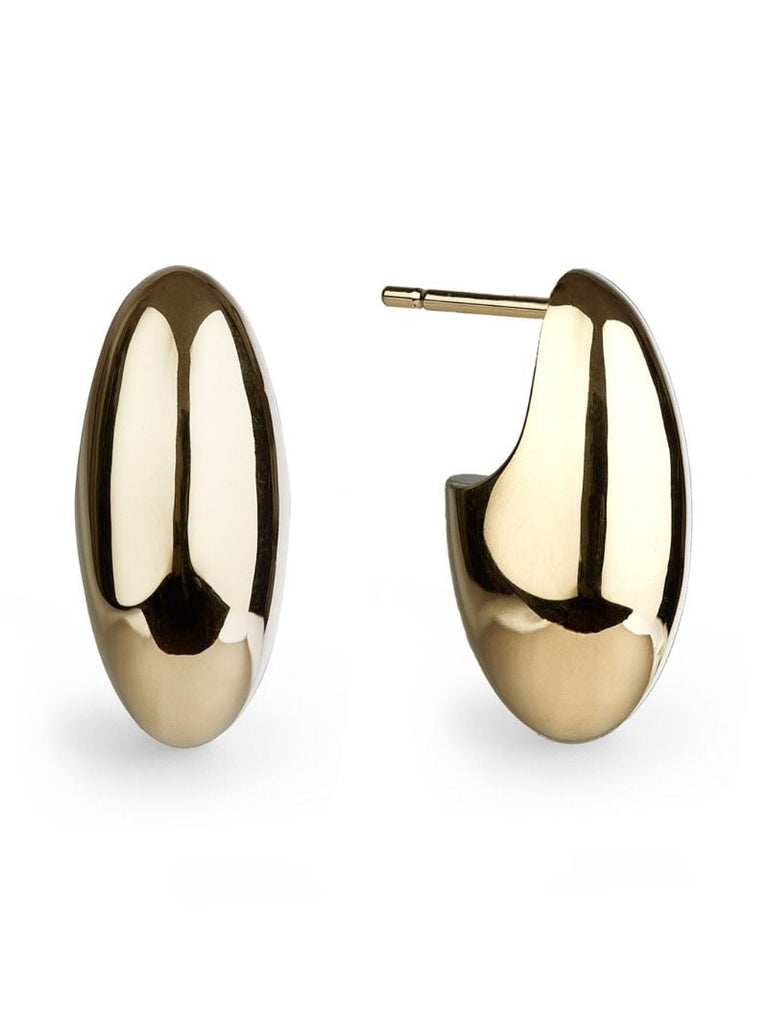 14k Gold Vermeil Pebble Earrings
