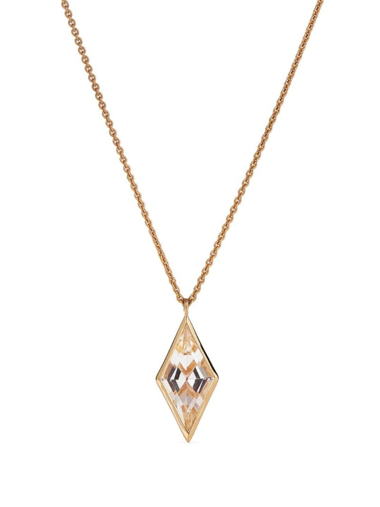 14k Gold Vermeil Kite Quartz Necklace