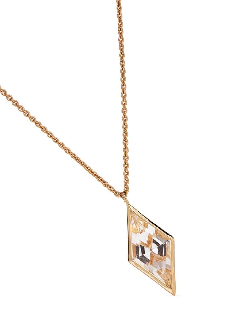14k Gold Vermeil Kite Quartz Necklace