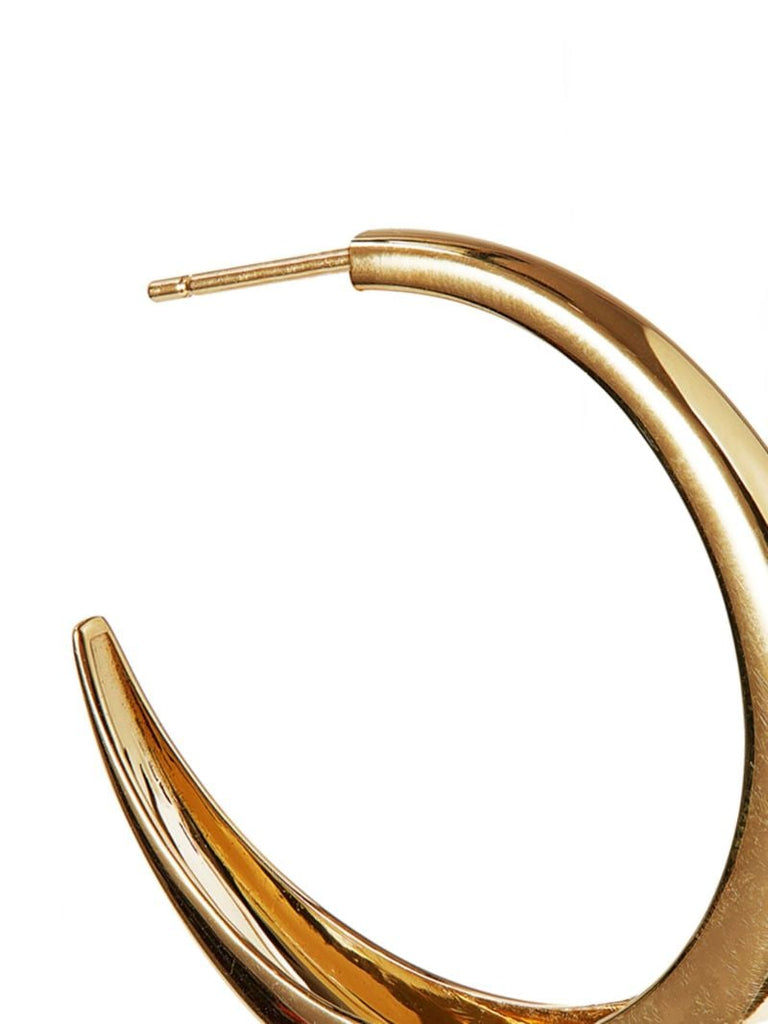 14k Gold Vermeil Graduated Large Hoop Earrings