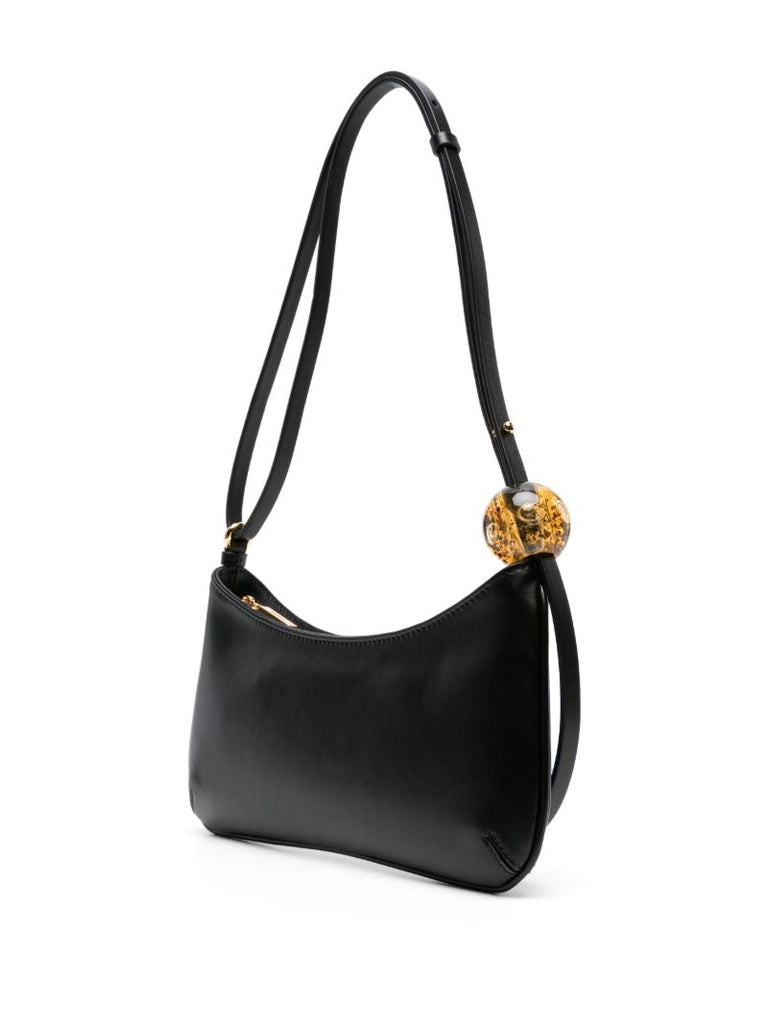 Black Le Bisou Perle Leather Shoulder Bag