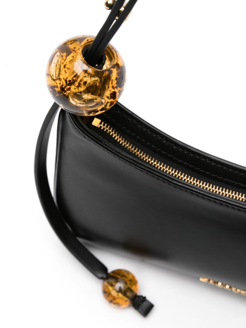Black Le Bisou Perle Leather Shoulder Bag