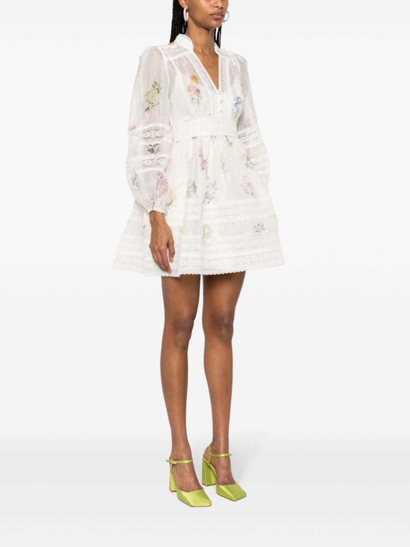 White Natura Lace Mini Dress