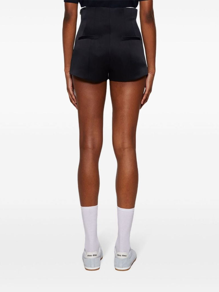 Black Lennman Mini Shorts