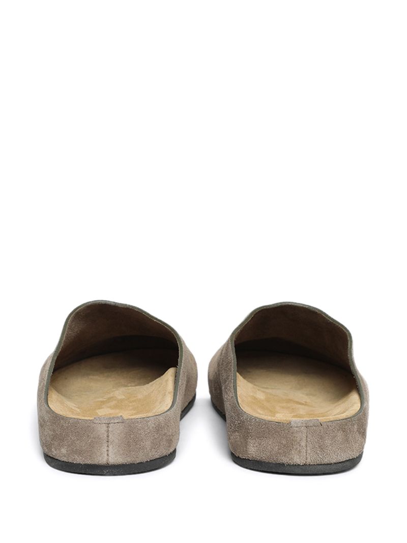 Beige Hugo Suede Mules
