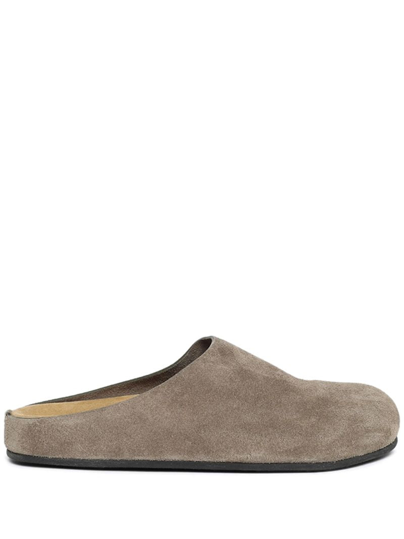 Beige Hugo Suede Mules