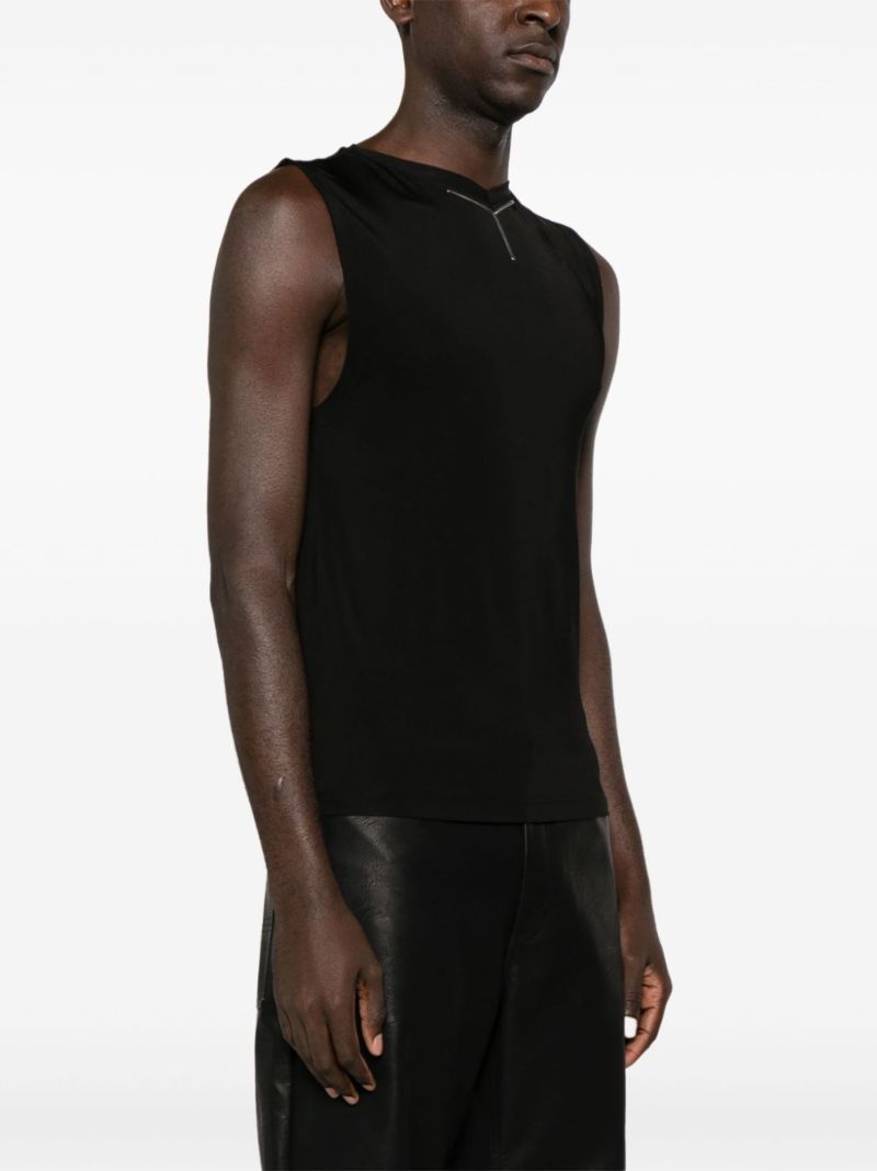 Black Y Chrome Jersey Tank Top