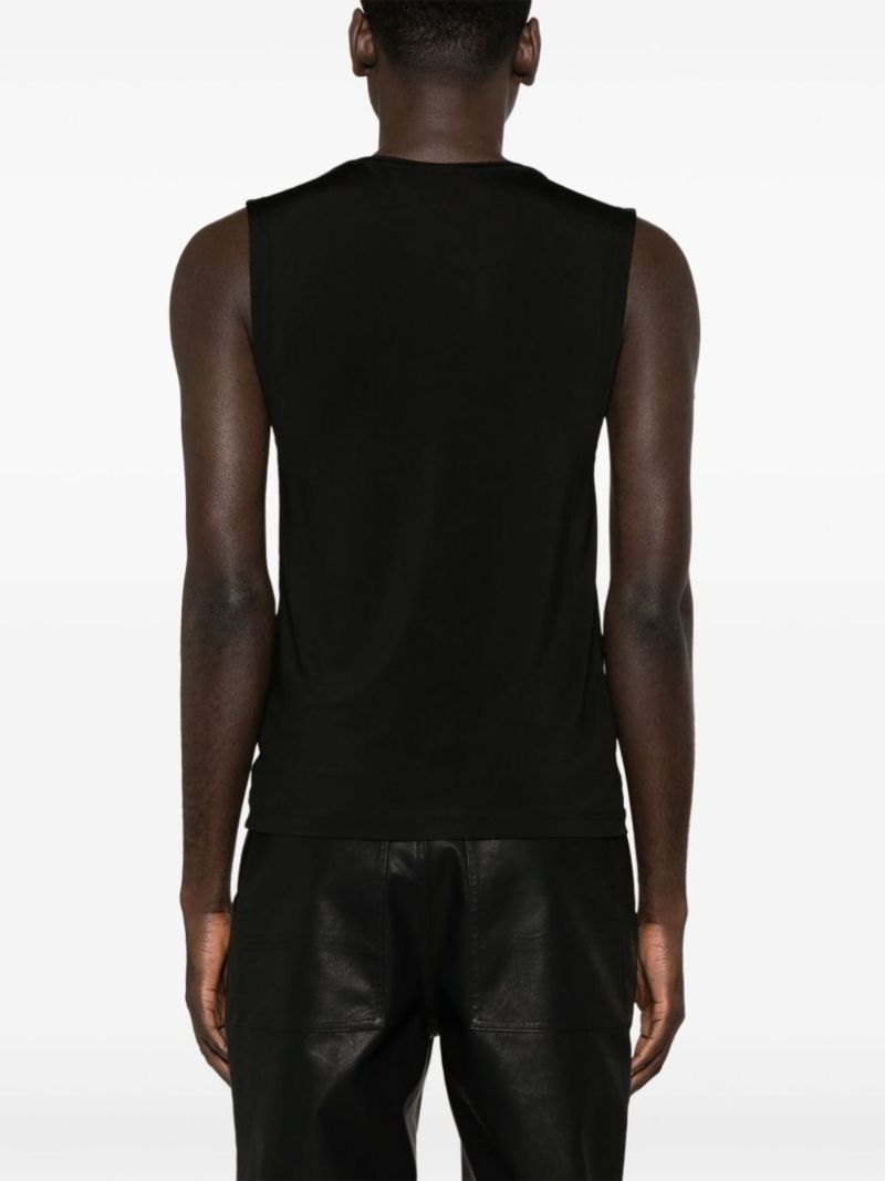 Black Y Chrome Jersey Tank Top