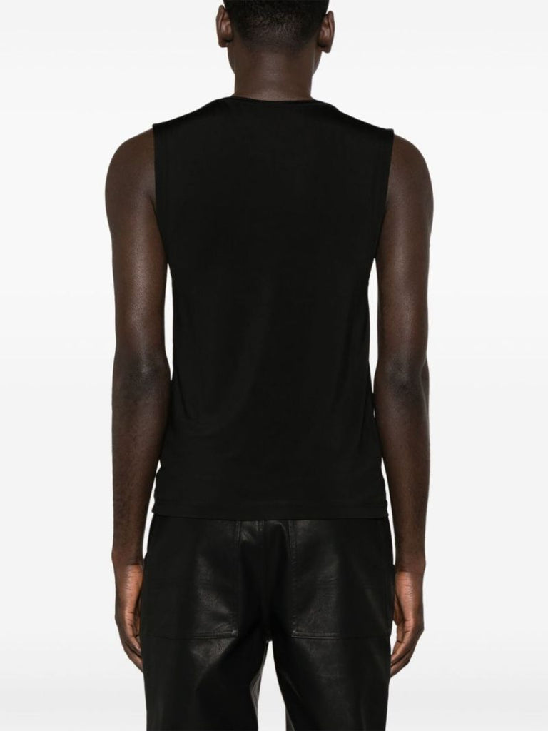 Black Y Chrome Jersey Tank Top