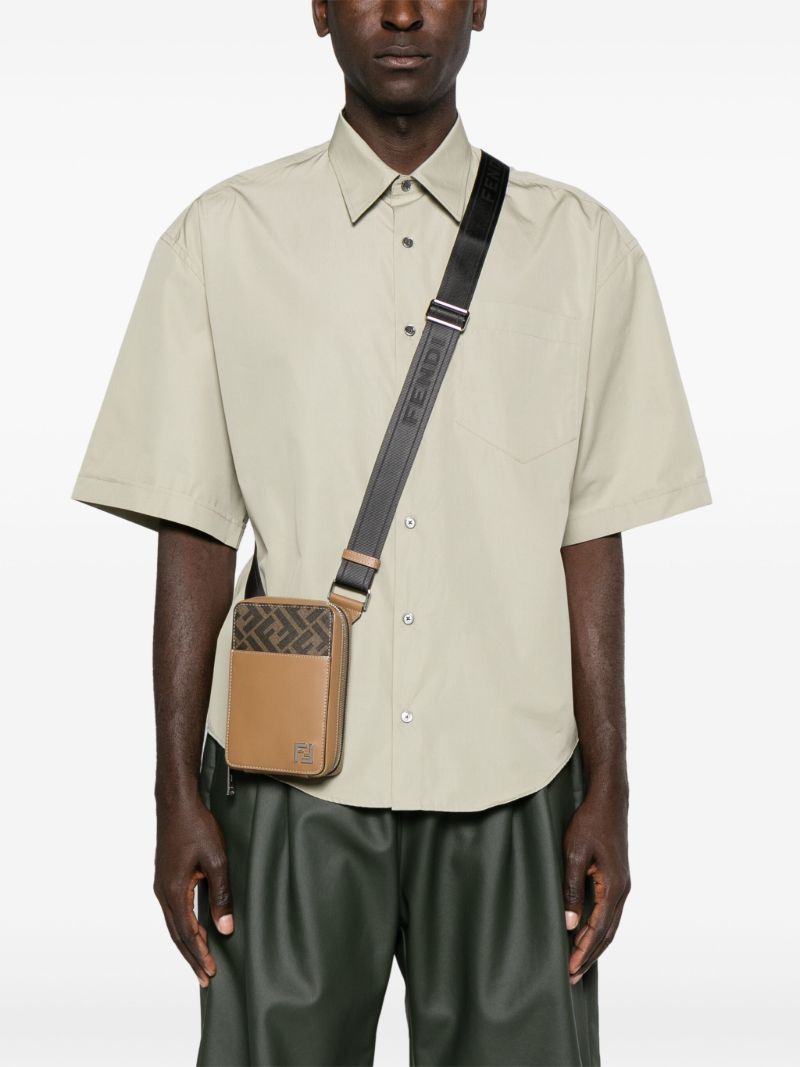 X Stefano Pilati Neutral Ff Squared Phone Pouch