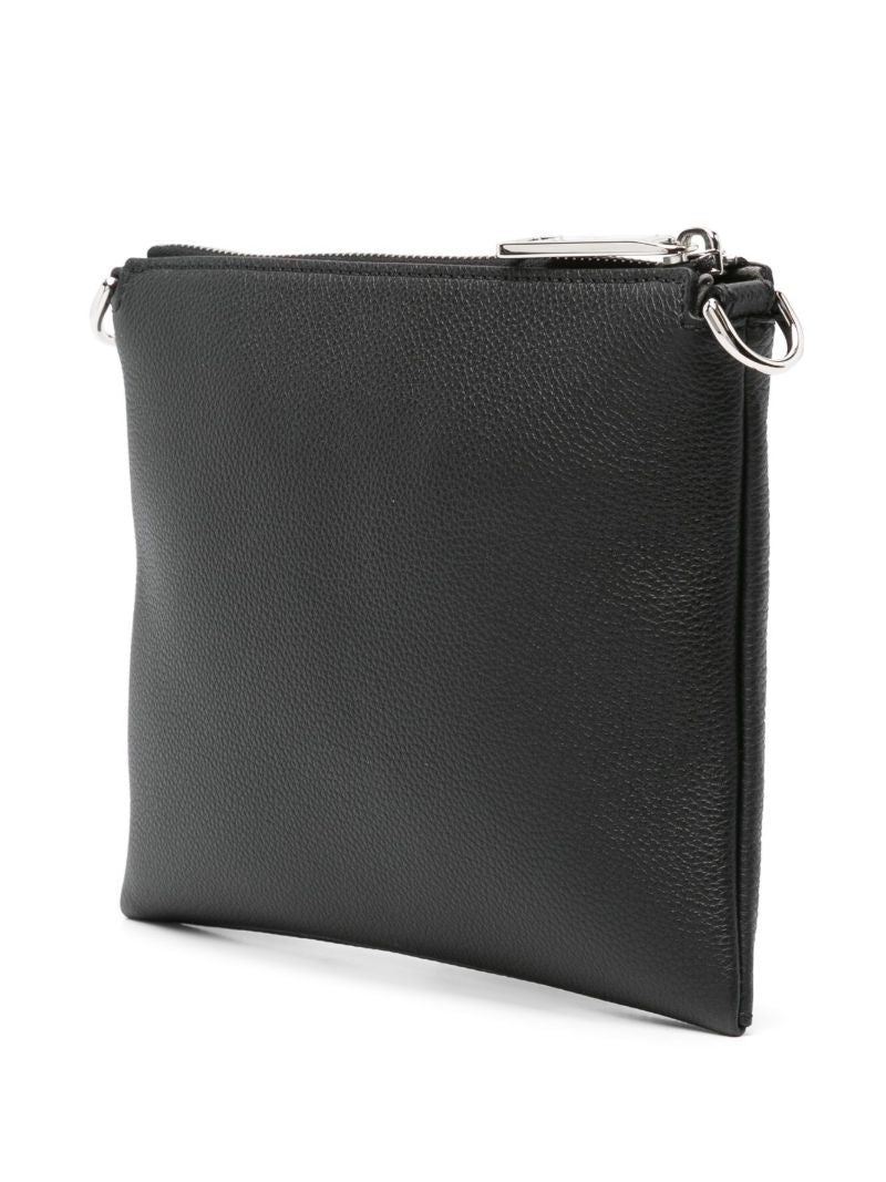 Black Roma Leather After Mini Phone Pouch