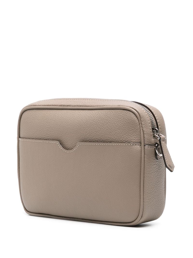 X Stefano Pilati Brown Roma Camera Bag
