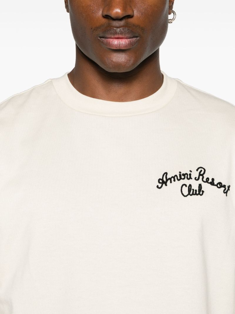 White Resort Club Embroidered T-shirt