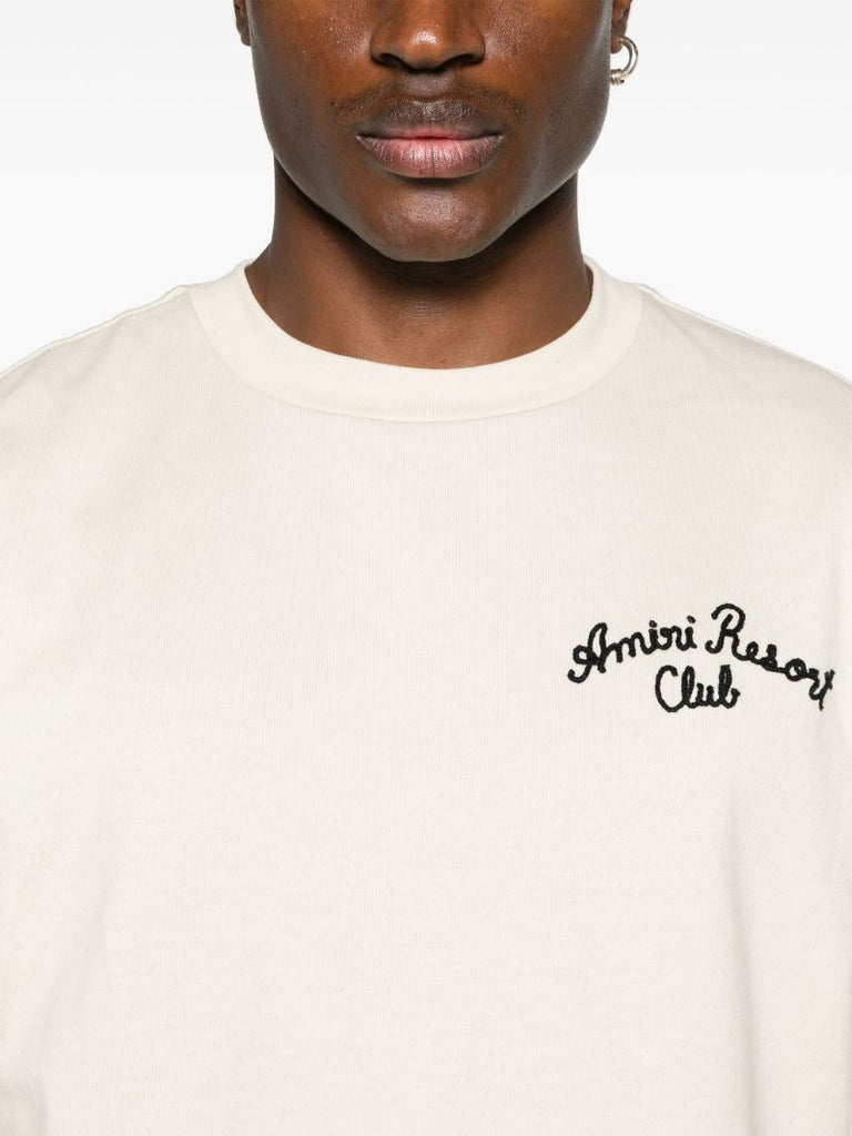 White Resort Club Embroidered T-shirt