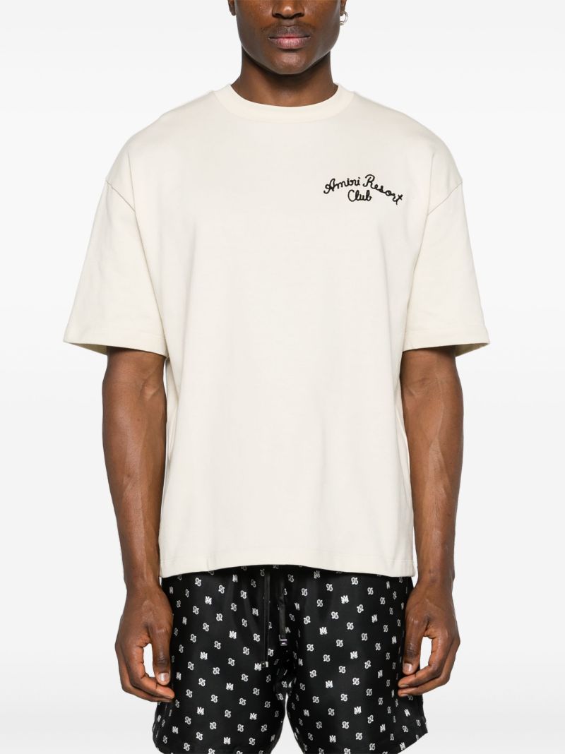 White Resort Club Embroidered T-shirt