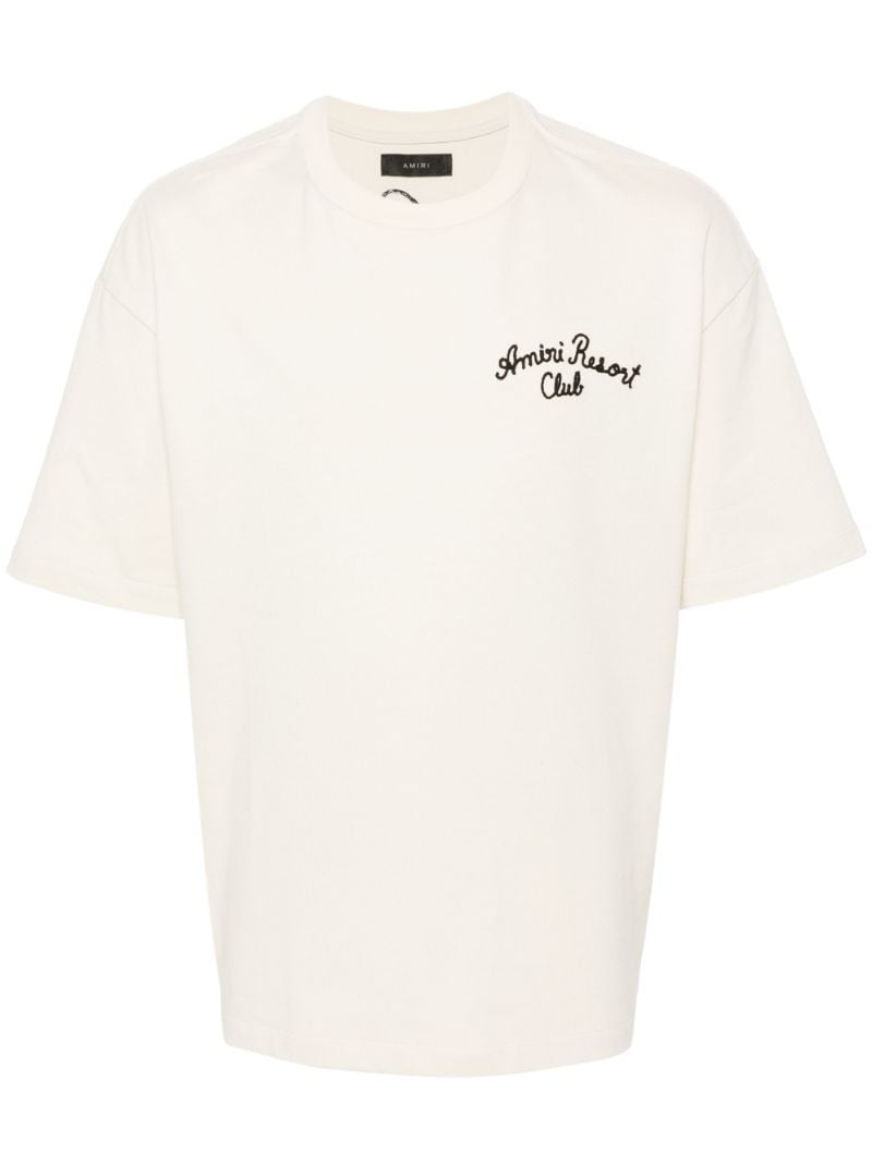White Resort Club Embroidered T-shirt