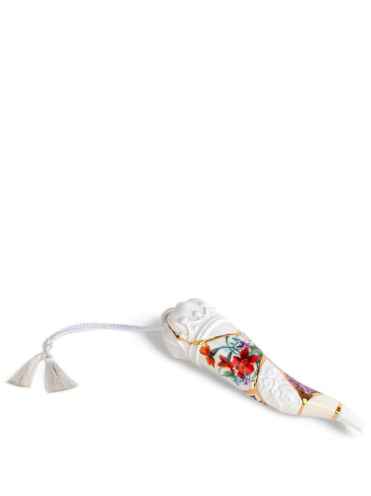 White Kintsugy Porcelain Lucky Horn
