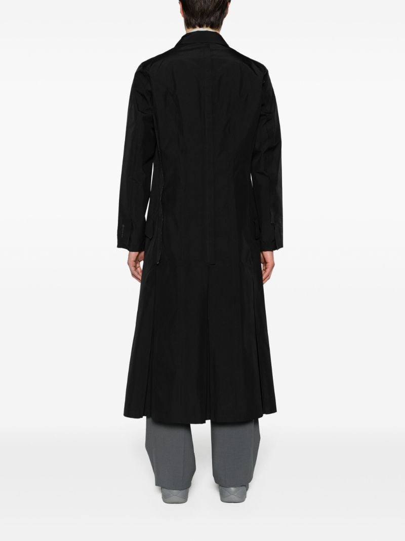 X Yohji Yamamoto Black Double-breasted Coat