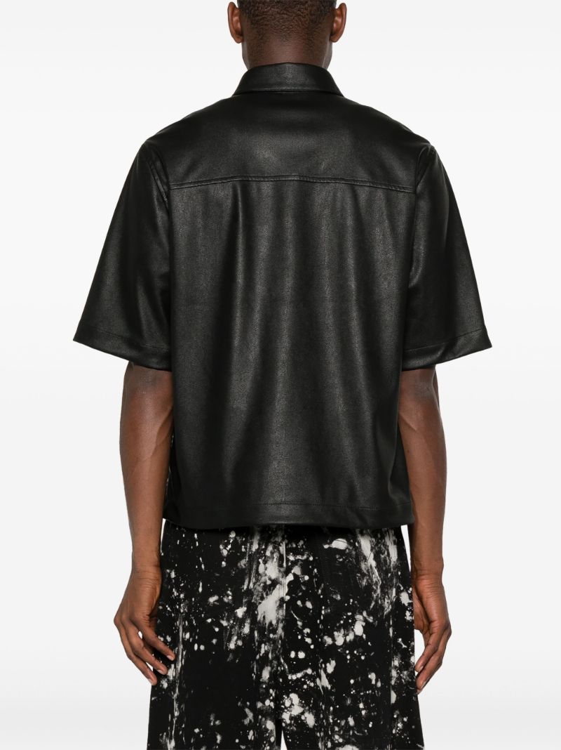 Black Arts District Faux-leather Shirt