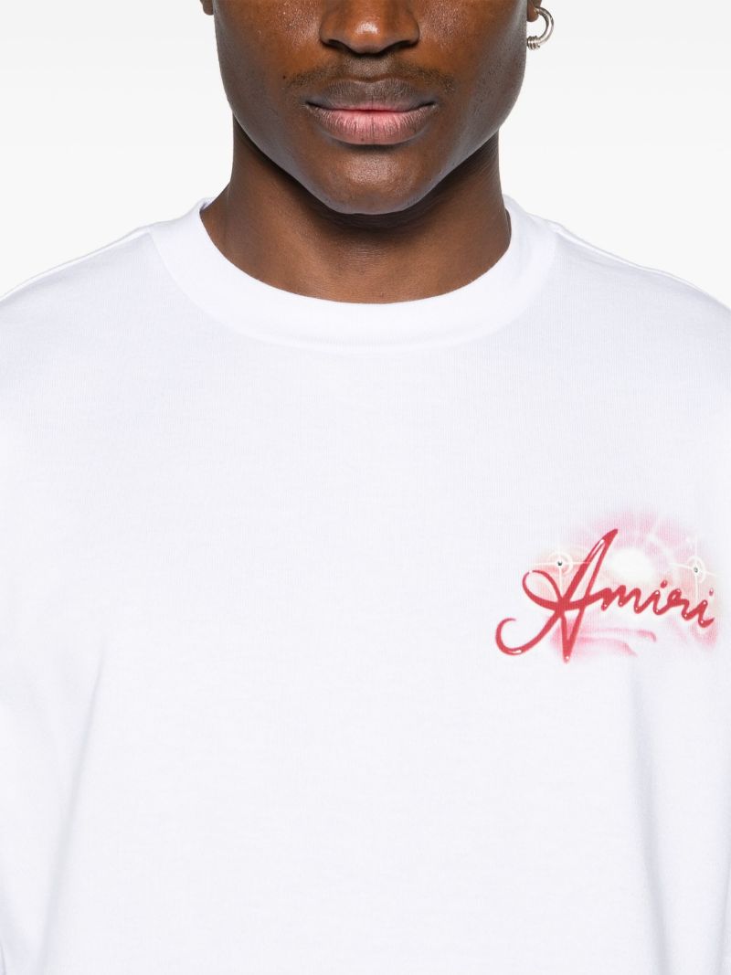 White Paradise Cotton T-shirt