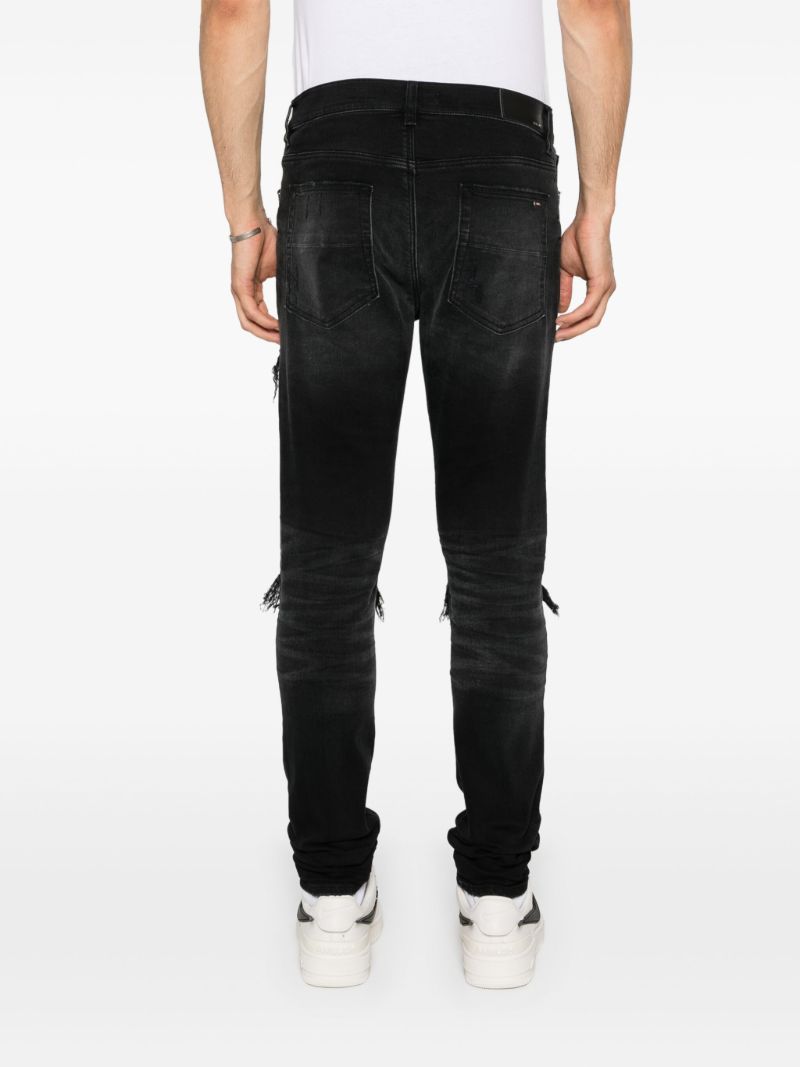 Black Mx1 Suede Skinny Jeans