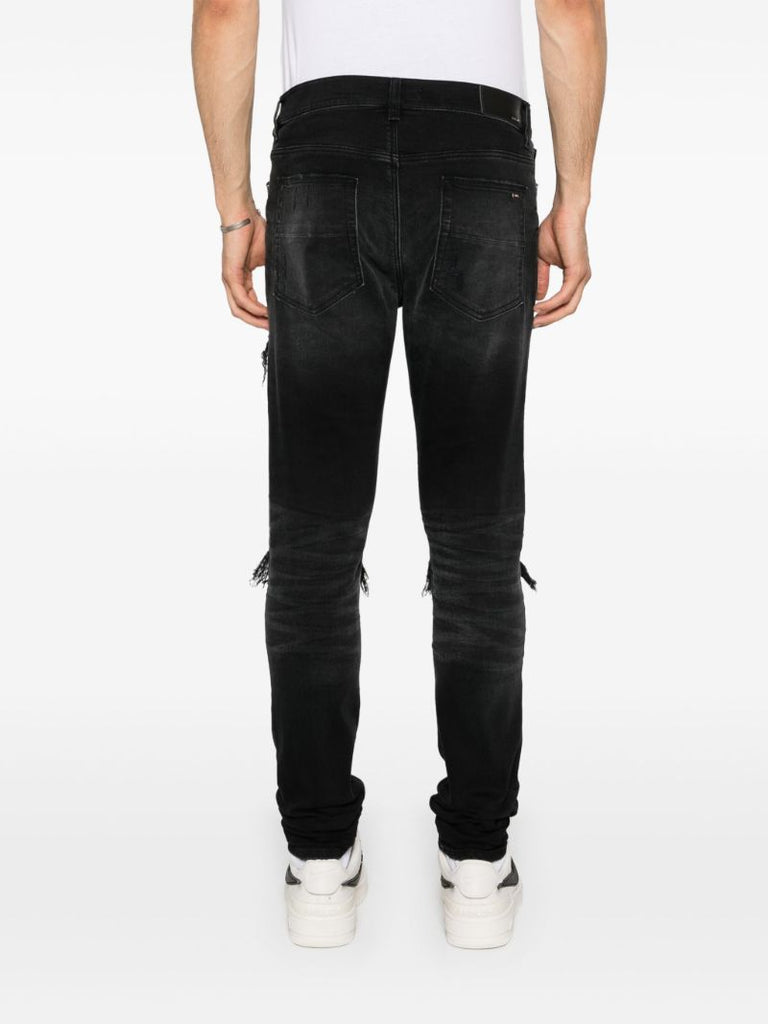 Black Mx1 Suede Skinny Jeans
