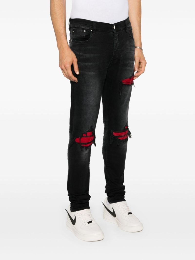 Black Mx1 Suede Skinny Jeans