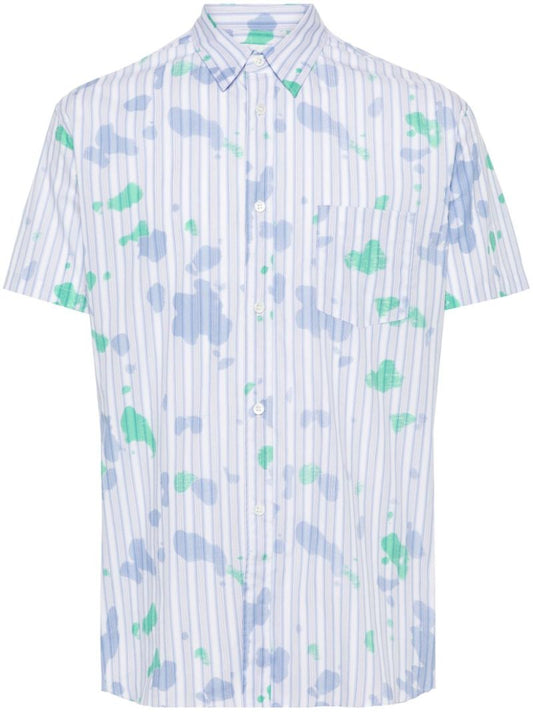 Blue Halo Stripe Cotton Shirt