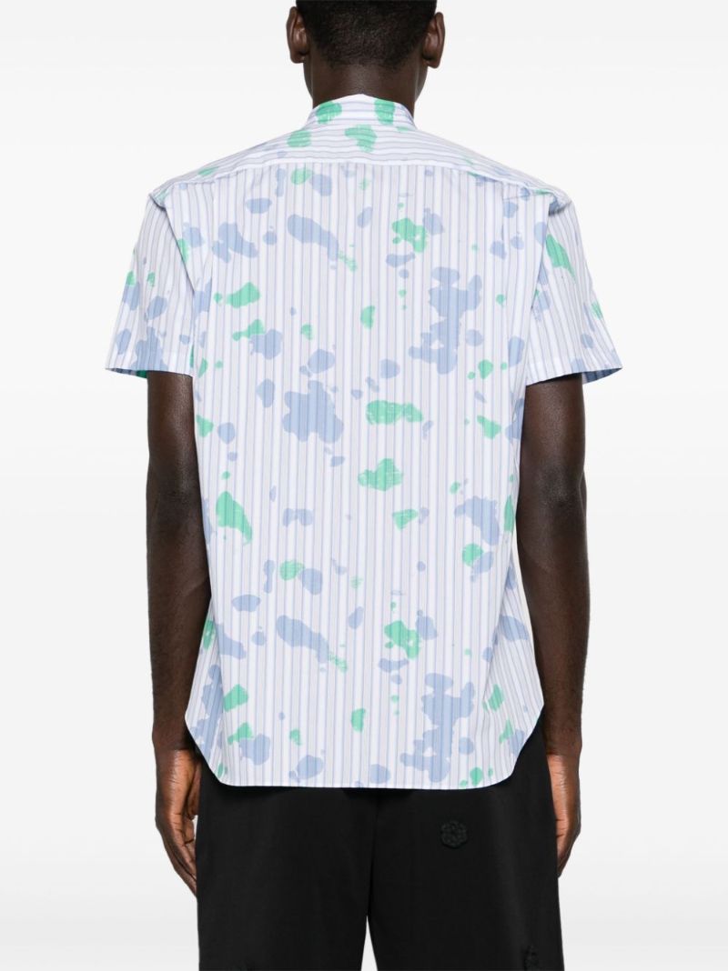 Blue Halo Stripe Cotton Shirt