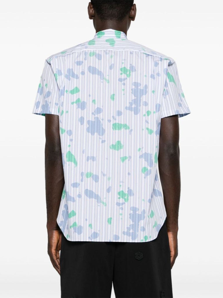 Blue Halo Stripe Cotton Shirt