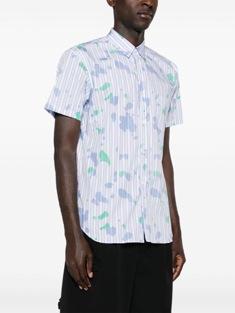 Blue Halo Stripe Cotton Shirt