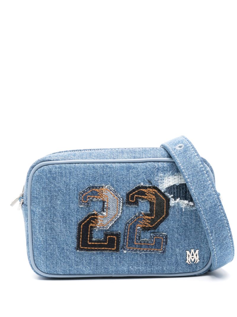 Blue Denim Messenger Bag